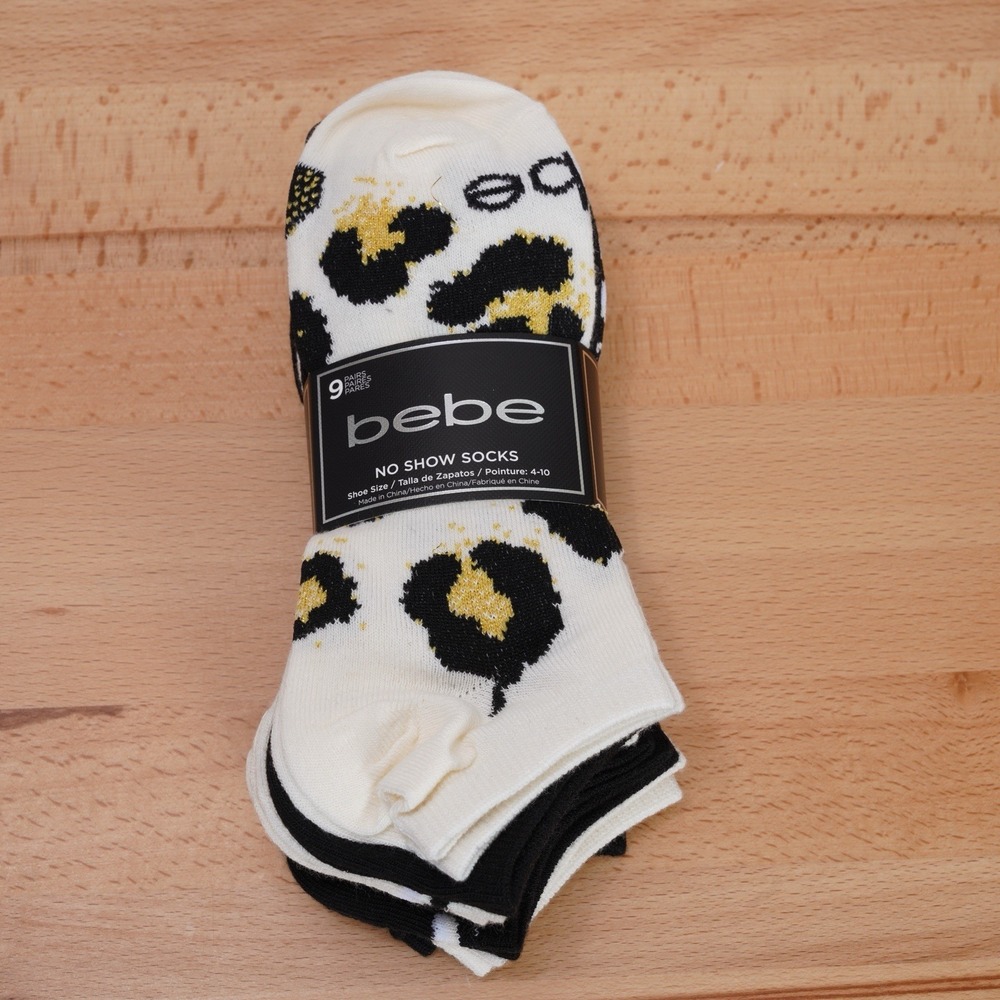 bebe Women's 9-Pairs Multicolor Socks Size‎ 4-10 RN#89888